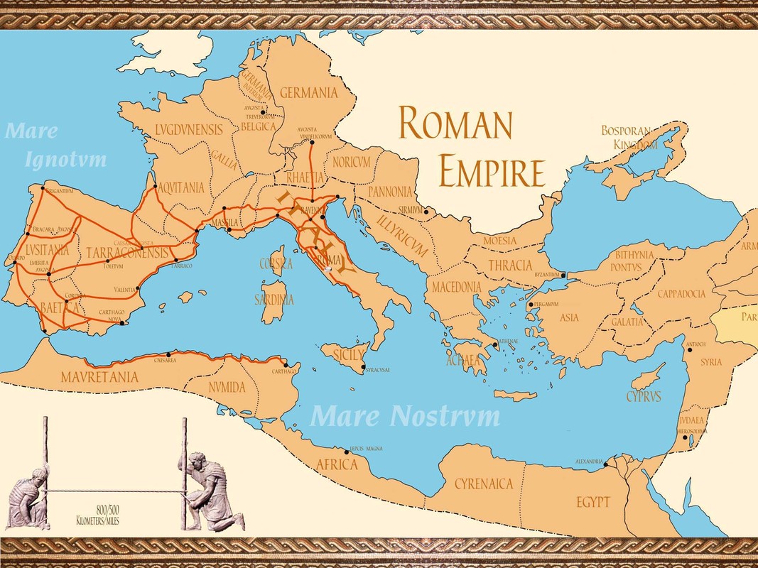Ancient Rome Map For Kids